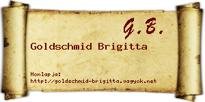 Goldschmid Brigitta névjegykártya